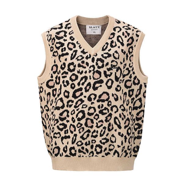 men' tank slatt campus style men' and women' loose shoulder sleeveless v-neck leopard pullover vest, White;black
men' tank slatt campus style men' and women' loose shoulder sleeveless v-neck leopard pullover vest, White;black