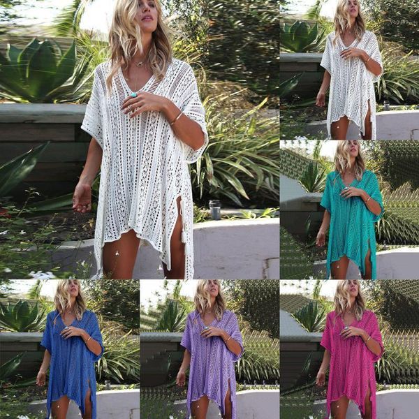 beach cover up crochet knitted tassel tie beachwear tunic long pareos summer swimsuit see-through dress women's swimwear, White;black
beach cover up crochet knitted tassel tie beachwear tunic long pareos summer swimsuit see-through dress women's swimwear, White;black