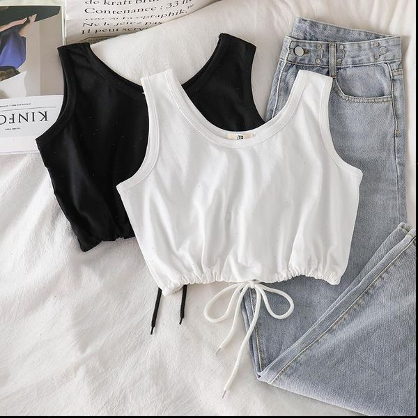 jiayan womens tank short cami 2021 summer crop lady loose black white fashion navel clothing sleeveless shirt
jiayan womens tank short cami 2021 summer crop lady loose black white fashion navel clothing sleeveless shirt