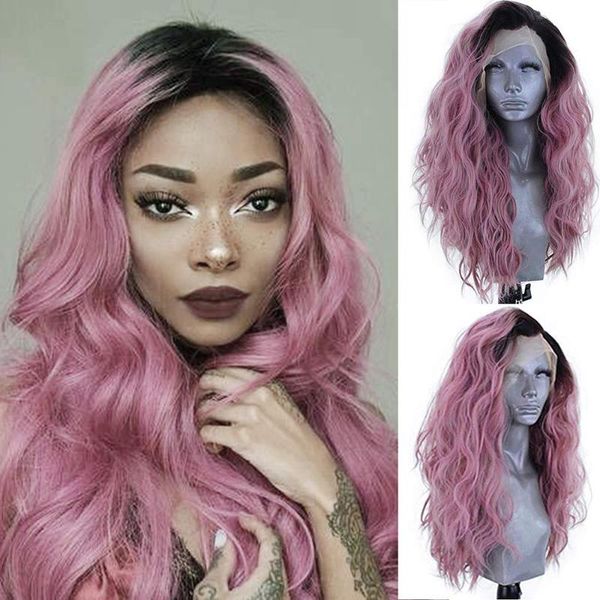 synthetic wigs bettylove ombre pink lace front wig for women high temperature fiber cosplay long water wave, Black
synthetic wigs bettylove ombre pink lace front wig for women high temperature fiber cosplay long water wave, Black