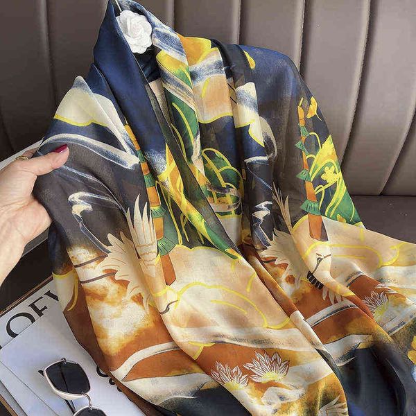 scarves chine wind crane flower libo satin silk scarf sunscreen decoration tourism beach towel with shawl large long scarf female, Blue;gray
scarves chine wind crane flower libo satin silk scarf sunscreen decoration tourism beach towel with shawl large long scarf female, Blue;gray