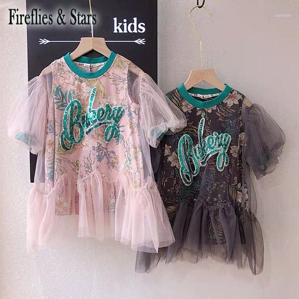 girl's dresses summer girls dress baby tutu kids children clothes elegant sequin letter jungle mesh puff sleeve 4 to 14 yrs, Red;yellow
girl's dresses summer girls dress baby tutu kids children clothes elegant sequin letter jungle mesh puff sleeve 4 to 14 yrs, Red;yellow