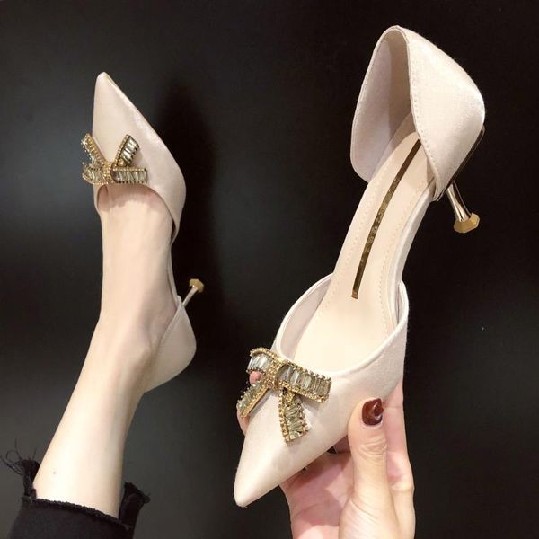 dress shoes 860-3 high heel for women spring 2021 hollow sandal pointed stiletto girls party style, Black
dress shoes 860-3 high heel for women spring 2021 hollow sandal pointed stiletto girls party style, Black