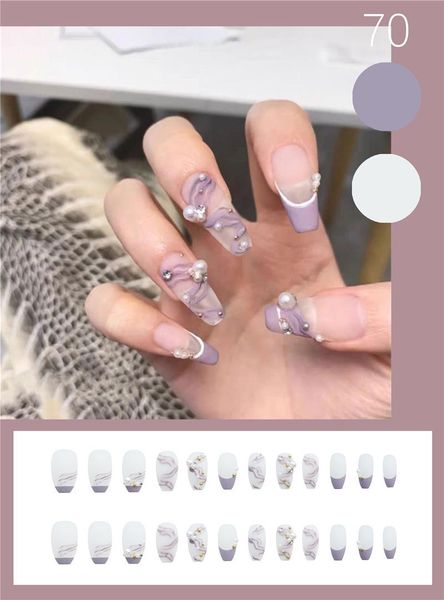 false nails 24pcs pearls inlaid nail patch purple glue type removable long paragraph fashion manicure save time, Red;gold
false nails 24pcs pearls inlaid nail patch purple glue type removable long paragraph fashion manicure save time, Red;gold
