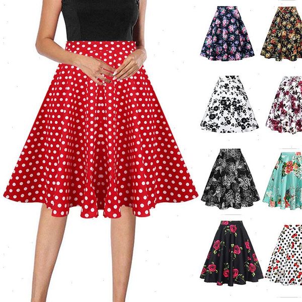 2021 spring summer new flower floral print pleated skater skirt tutu skirt casual high waist midi ball gown saia faldas, Black
2021 spring summer new flower floral print pleated skater skirt tutu skirt casual high waist midi ball gown saia faldas, Black