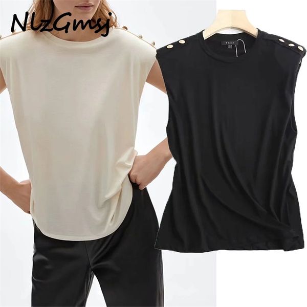 t-shirt women summer england style shoulder pads button sleeveless harajuku tshirt camisetas verano mujer 03 210628, White
t-shirt women summer england style shoulder pads button sleeveless harajuku tshirt camisetas verano mujer 03 210628, White