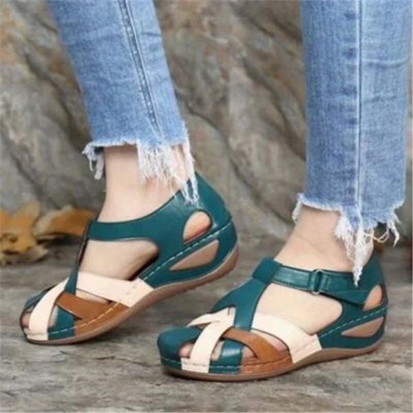 sandals in 2021, the foreign trade big yards of europe and united states sell wedge stitching color matching car round head wome, Black
sandals in 2021, the foreign trade big yards of europe and united states sell wedge stitching color matching car round head wome, Black