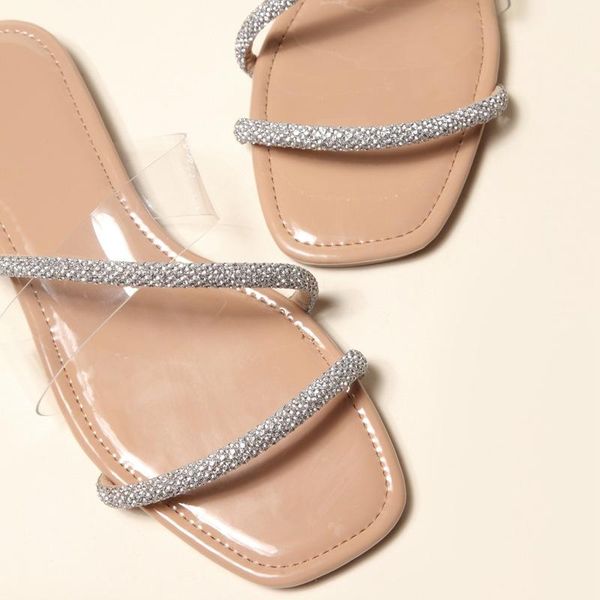 sandals for women 2021 summer glitter slippers indoor outdoor footwear crystal flat fashion shoes women's female flats, Black
sandals for women 2021 summer glitter slippers indoor outdoor footwear crystal flat fashion shoes women's female flats, Black