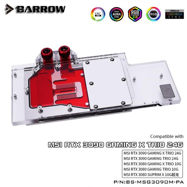 barrow water block use for msi rtx3080 gaming x trio/msi rtx3090 gaming trio gpu card support original backplate 5v 3pin a-rgb
barrow water block use for msi rtx3080 gaming x trio/msi rtx3090 gaming trio gpu card support original backplate 5v 3pin a-rgb