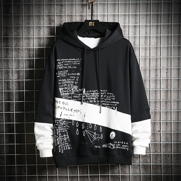 2021 new patchwork o-neck men long sleeves hoodies blouse hoodie male black white loose color block sweatshirts 6zvk
2021 new patchwork o-neck men long sleeves hoodies blouse hoodie male black white loose color block sweatshirts 6zvk