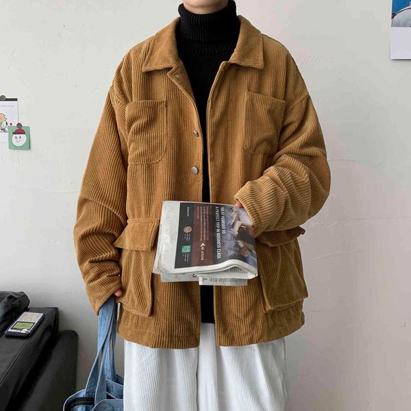 men's jackets pr corduroy shirts men clothing streatwear vintage long sleeve male korean style shirt for fashion casual man 3wcp, Black;brown
men's jackets pr corduroy shirts men clothing streatwear vintage long sleeve male korean style shirt for fashion casual man 3wcp, Black;brown