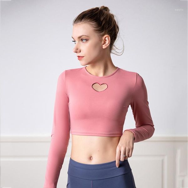 long sleeve yoga shirts women fitness clothing heart-shaped hollow crop breathable gym exercise body building clothes outfit
long sleeve yoga shirts women fitness clothing heart-shaped hollow crop breathable gym exercise body building clothes outfit