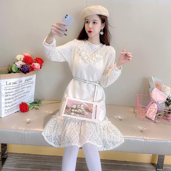 casual dresses coigarsam cute ruffles women long dress winter patchwork full sleeve knitting lace solid o-neck apricot 8770, Black;gray
casual dresses coigarsam cute ruffles women long dress winter patchwork full sleeve knitting lace solid o-neck apricot 8770, Black;gray