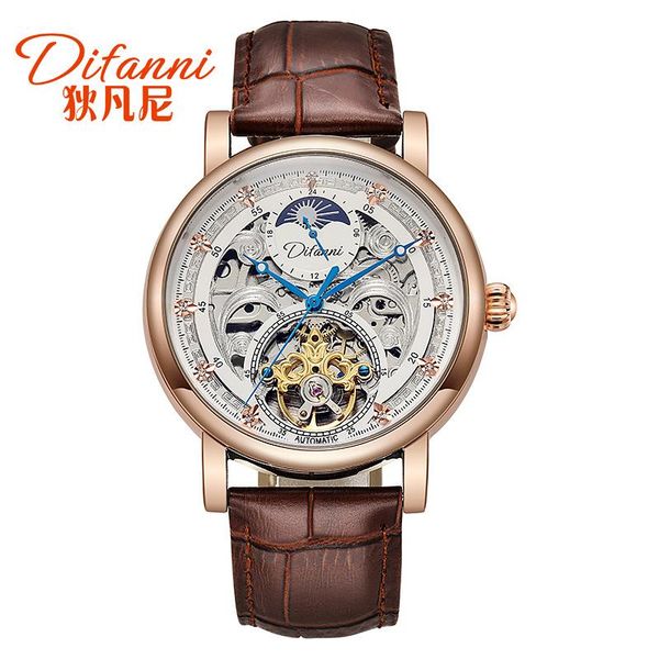 wristwatches diifanni brand watch men automatic mechanical mens hollow carved fashion tourbillon luxury 2021 30m waterproof, Slivery;brown
wristwatches diifanni brand watch men automatic mechanical mens hollow carved fashion tourbillon luxury 2021 30m waterproof, Slivery;brown