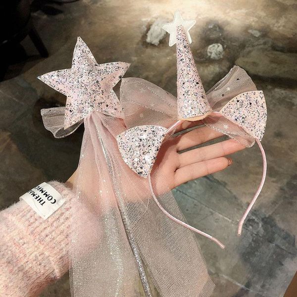 2pcs/set little princess tiara girls hair clip hair band magic wand accessories headband veil children band, Slivery;white
2pcs/set little princess tiara girls hair clip hair band magic wand accessories headband veil children band, Slivery;white