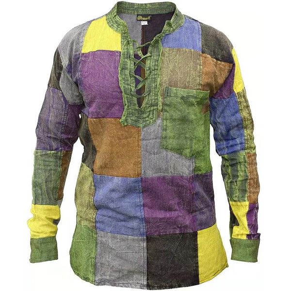 men's casual shirts fashion shirt spring autumn long sleeve vintage print lacing medieval v neck outdoor loose shir, White;black
men's casual shirts fashion shirt spring autumn long sleeve vintage print lacing medieval v neck outdoor loose shir, White;black