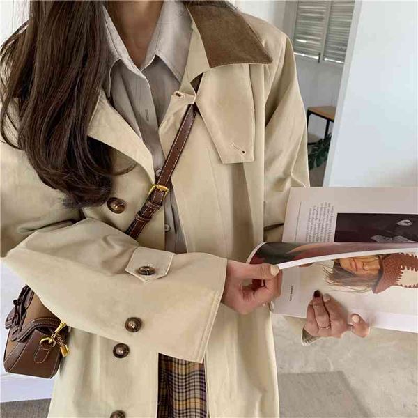 women's trench coats spring long with belt turn down collar single button femme casaco abrigo streetwear nmzj, Tan;black
women's trench coats spring long with belt turn down collar single button femme casaco abrigo streetwear nmzj, Tan;black