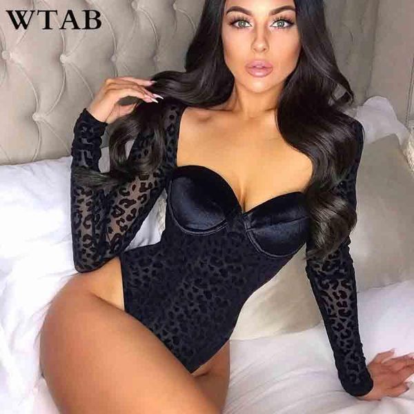 women's jumpsuits & rompers wtab leopard print bodycon women bodysuits mesh long sleeve patchwork autumn winter stretch club slim, Black;white
women's jumpsuits & rompers wtab leopard print bodycon women bodysuits mesh long sleeve patchwork autumn winter stretch club slim, Black;white