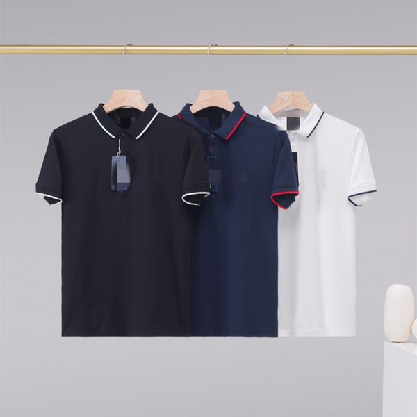 luxury design summer pullover short sleeve t-shirt men's business leisure simple polo shirt small embroidery solid color clothes, White
luxury design summer pullover short sleeve t-shirt men's business leisure simple polo shirt small embroidery solid color clothes, White