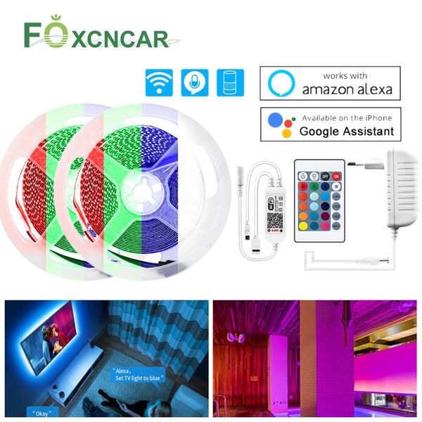 5m led wifi strip light rgb tape led light kitchen cabinet lighting bedroom tv backlight work with amazon echo and google home
5m led wifi strip light rgb tape led light kitchen cabinet lighting bedroom tv backlight work with amazon echo and google home