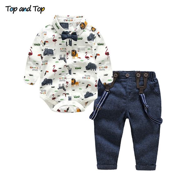 and baby boy clothing set autumn newborn gentleman suit long sleeve bow shirt+suspender pants kids cotton formal clothes 210226, White
and baby boy clothing set autumn newborn gentleman suit long sleeve bow shirt+suspender pants kids cotton formal clothes 210226, White