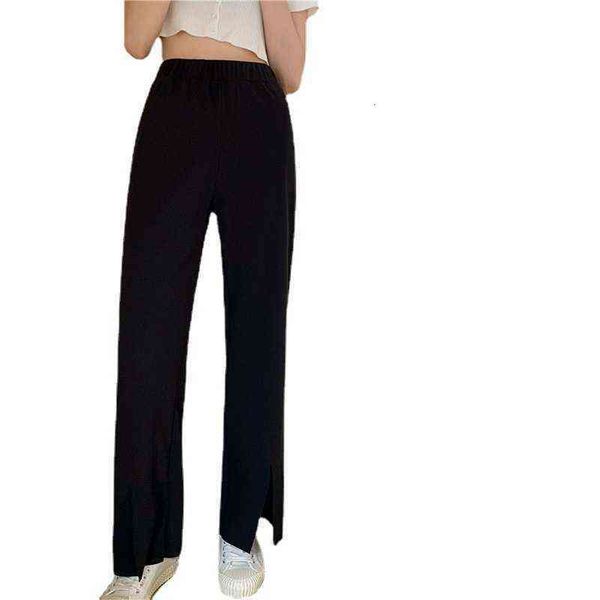 wide leg pants women's high waist drop feeling straight tube loose and thin casual summer split ice silk, Black;white
wide leg pants women's high waist drop feeling straight tube loose and thin casual summer split ice silk, Black;white