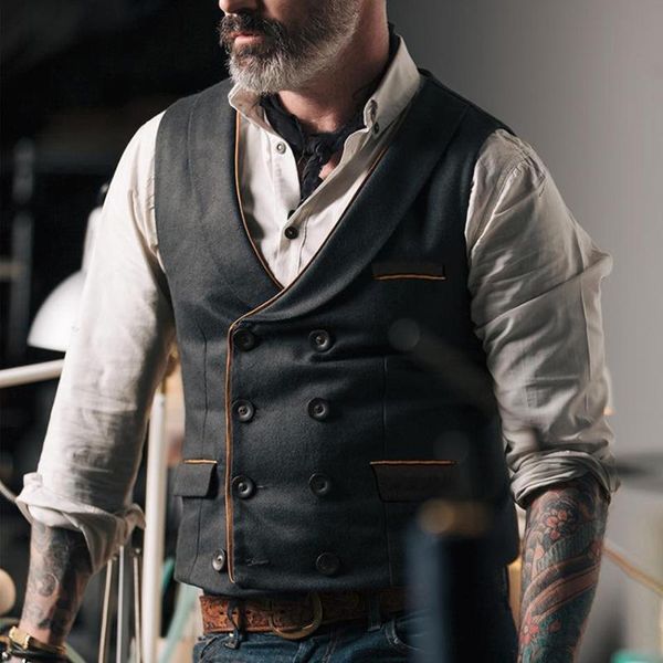 men's vests vintage solid suit vest men retro slim dress mens male waistcoat gilet casual business coats fashion clothing, Black;white
men's vests vintage solid suit vest men retro slim dress mens male waistcoat gilet casual business coats fashion clothing, Black;white