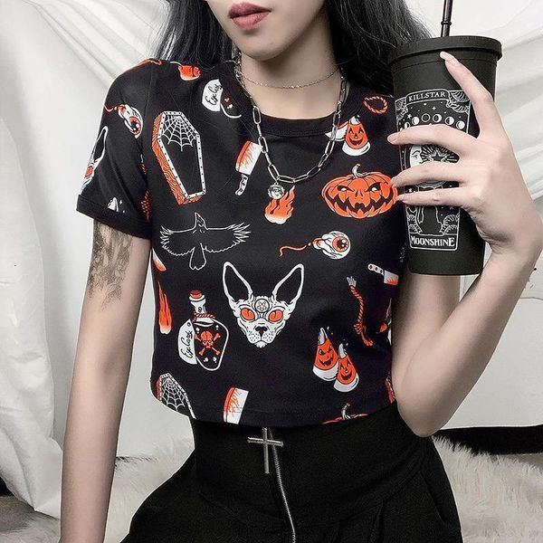 harajuku women gothic crop summer t shirt ulzzang tee cropshort sleeve goth clothes halloween horror clothing, White
harajuku women gothic crop summer t shirt ulzzang tee cropshort sleeve goth clothes halloween horror clothing, White