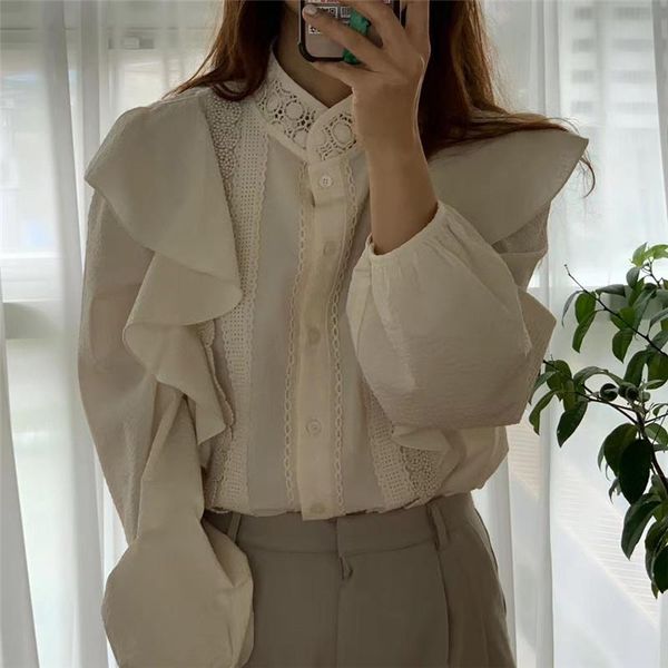 ins korean style sweet simple solid elegant fashion shirt for ladies simple solid all-match minimalist autumn shirt 2021 new top, White
ins korean style sweet simple solid elegant fashion shirt for ladies simple solid all-match minimalist autumn shirt 2021 new top, White