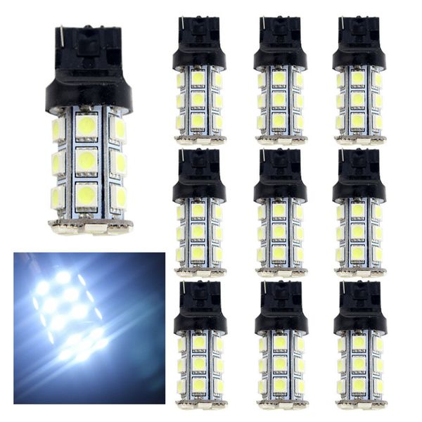 100pcs white led car 7440 t20 w21w 27smd 5050 bulb replacement for reverse back up light tail fog light, turn signals brake light
100pcs white led car 7440 t20 w21w 27smd 5050 bulb replacement for reverse back up light tail fog light, turn signals brake light