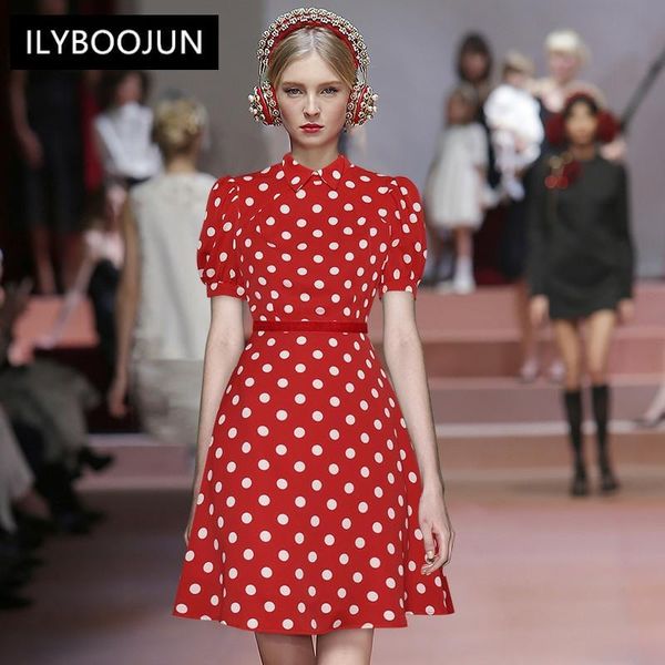 party dresses designer summer fashion polka dot dress women turn-down collar puff sleeve red mini, White;black
party dresses designer summer fashion polka dot dress women turn-down collar puff sleeve red mini, White;black