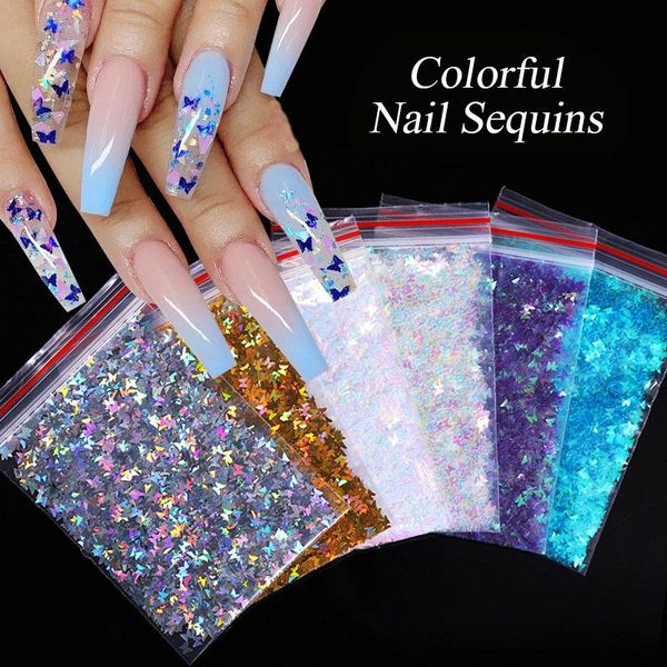 nail art decorations 1 bag/5g butterfly sequins diy 3d laser holographic flakes manicure tool irregluar sliders for nails, Silver;gold
nail art decorations 1 bag/5g butterfly sequins diy 3d laser holographic flakes manicure tool irregluar sliders for nails, Silver;gold