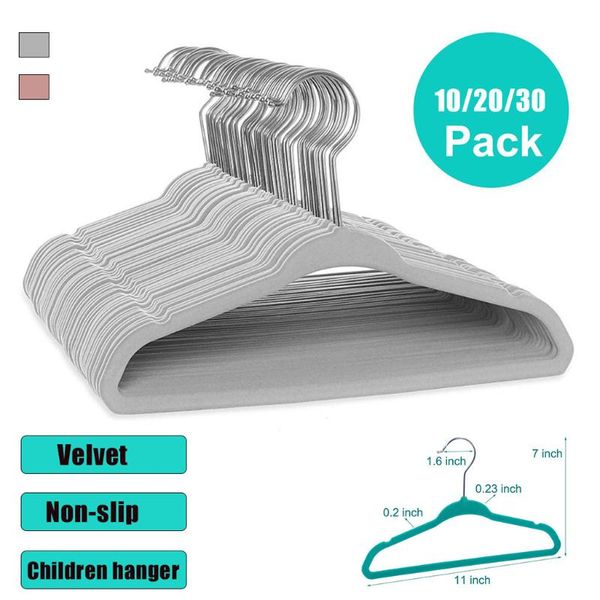 10/20/30 pack non-slip velvet kids hangers for jackets, pants, & dress clothes
10/20/30 pack non-slip velvet kids hangers for jackets, pants, & dress clothes