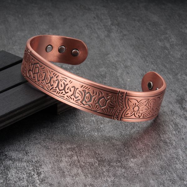 vinterly pure copper magnetic bracelet, retro, wide, adjustable, health accessories, arthritis, men and women, Black
vinterly pure copper magnetic bracelet, retro, wide, adjustable, health accessories, arthritis, men and women, Black