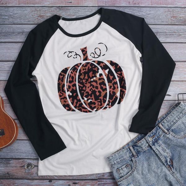 women halloween leopard pumpkin print white stitching female raglan long sleeve casual t-shirt graphic tee plus size new
women halloween leopard pumpkin print white stitching female raglan long sleeve casual t-shirt graphic tee plus size new