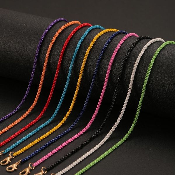 chains andshiny fashion necklace bohemian candy color for women men collarbone multicolor sweater chain personality jewelry, Silver
chains andshiny fashion necklace bohemian candy color for women men collarbone multicolor sweater chain personality jewelry, Silver