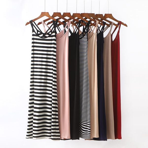 summer women basic spaghetti strap sleepwear long modal nightgown nightie sleeveless casual home dress lingerie nightdress, Black;red
summer women basic spaghetti strap sleepwear long modal nightgown nightie sleeveless casual home dress lingerie nightdress, Black;red