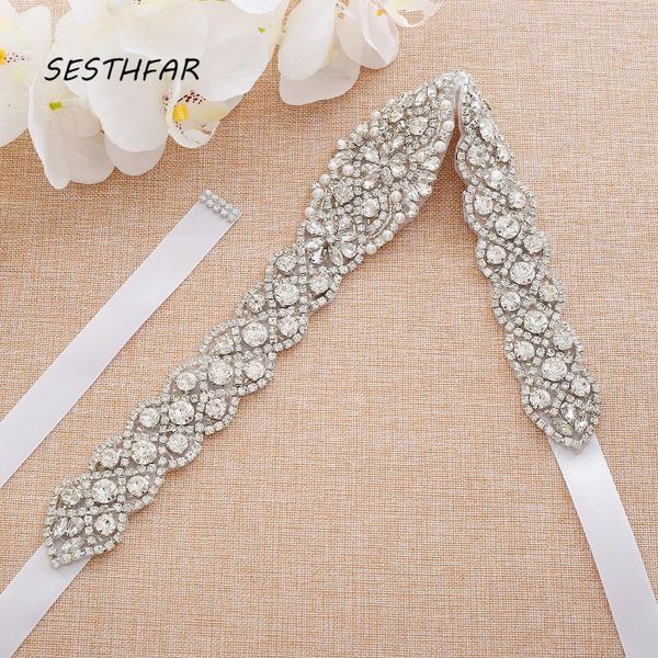 wedding sashes sesthfar women's clear rhinestone bridal belt sash crystal dress for bride gowns, White
wedding sashes sesthfar women's clear rhinestone bridal belt sash crystal dress for bride gowns, White