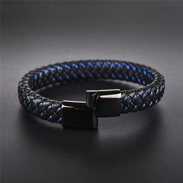 tennis men's classic fashion simple design black leather magnetic convenience buckle bracelet, Golden;silver
tennis men's classic fashion simple design black leather magnetic convenience buckle bracelet, Golden;silver