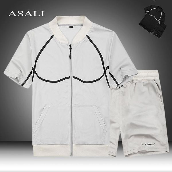 tracksuit men sets pants summer new men's cropped t shirt shorts casual suits sportswear mens clothing male sweatshirt 2021, Gray
tracksuit men sets pants summer new men's cropped t shirt shorts casual suits sportswear mens clothing male sweatshirt 2021, Gray