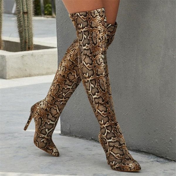 women boots high heels pointed toe snake pattern high boots over the knee slim tight socks party boot pumps lady boot knee high boots j4zq#, Black
women boots high heels pointed toe snake pattern high boots over the knee slim tight socks party boot pumps lady boot knee high boots j4zq#, Black