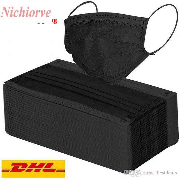 dhl black disposable face masks 3-layer protection mask with earloop mouth face sanitary outdoor masks us stock
dhl black disposable face masks 3-layer protection mask with earloop mouth face sanitary outdoor masks us stock