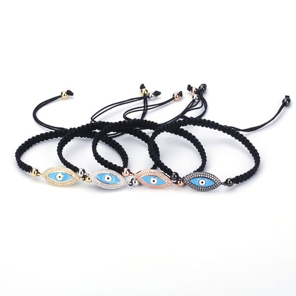 designer pave blue cz charms turkish evil eye bracelets adjusted hand-woven bracelet for women holiday gifts, Golden;silver
designer pave blue cz charms turkish evil eye bracelets adjusted hand-woven bracelet for women holiday gifts, Golden;silver