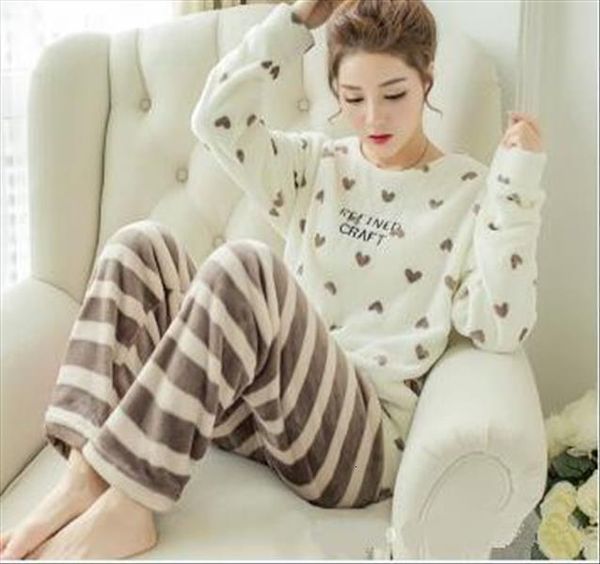 women pajamas set thick flannel warm female winter pajama set long sleeve full trousers two piece pajamas animal cartoon, Black;red
women pajamas set thick flannel warm female winter pajama set long sleeve full trousers two piece pajamas animal cartoon, Black;red