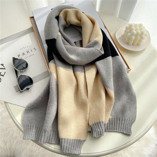 scarves knitted long scarf women winter warm pashmina shawl wrap narrow cashmere thick spring geometric wool bufanda, Blue;gray
scarves knitted long scarf women winter warm pashmina shawl wrap narrow cashmere thick spring geometric wool bufanda, Blue;gray