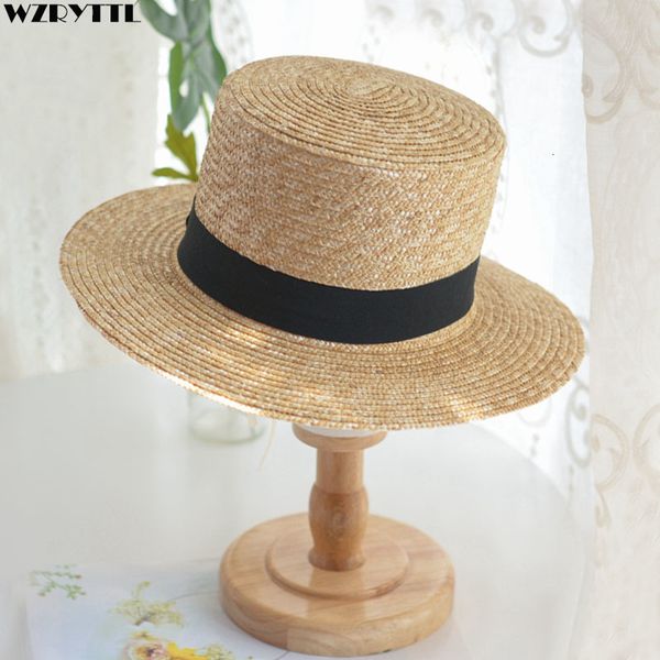 2021 new fine flat height 13cm wide brim straw hats for women men summer fedoras black band derby beach sun hat zmrs, Blue;gray
2021 new fine flat height 13cm wide brim straw hats for women men summer fedoras black band derby beach sun hat zmrs, Blue;gray