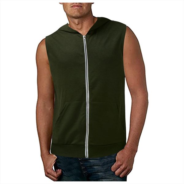 mens summer sports fitness gym hoodies tank solid color sleeveless hooded cardigan workout zipper vest 3, White;black
mens summer sports fitness gym hoodies tank solid color sleeveless hooded cardigan workout zipper vest 3, White;black