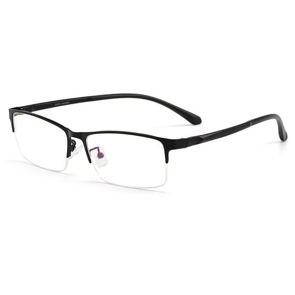 fashion sunglasses frames men titanium alloy semi rimless eyeglasses frame for prescription eyewear flexible temples legs ip electroplating, Black
fashion sunglasses frames men titanium alloy semi rimless eyeglasses frame for prescription eyewear flexible temples legs ip electroplating, Black