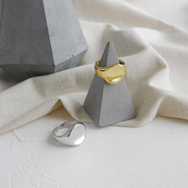 cluster rings xiha adjustable 925 sterling silver for women round glossy concave gold color korean fashion minimalist jewelry, Golden;silver
cluster rings xiha adjustable 925 sterling silver for women round glossy concave gold color korean fashion minimalist jewelry, Golden;silver