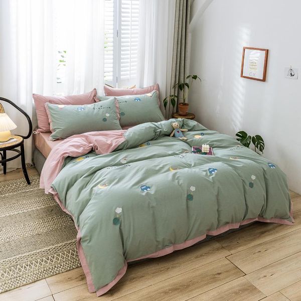 bedding sets twin full king 100%cotton 4pcs set duvet cover pillowcase flat bed sheet bedspreads bedclothes home el bedroom
bedding sets twin full king 100%cotton 4pcs set duvet cover pillowcase flat bed sheet bedspreads bedclothes home el bedroom